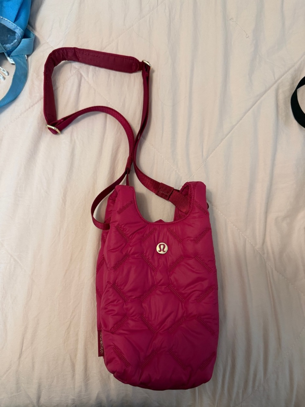 lululemon athletica Quilted Magenta Crossbody Bag